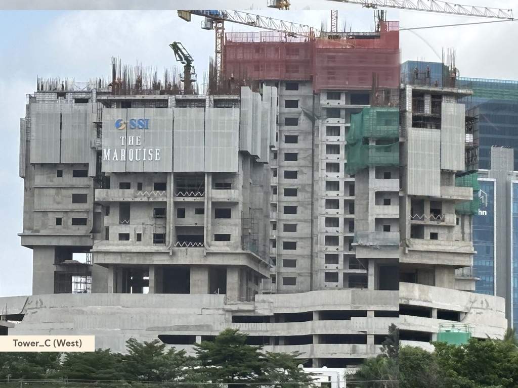 the marquise Block C Construction Status June 25