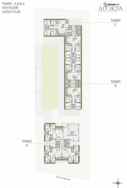 A, B, C Cluster Plan For 10th Floor alokya A, B, C Cluster Plan For 10th Floor