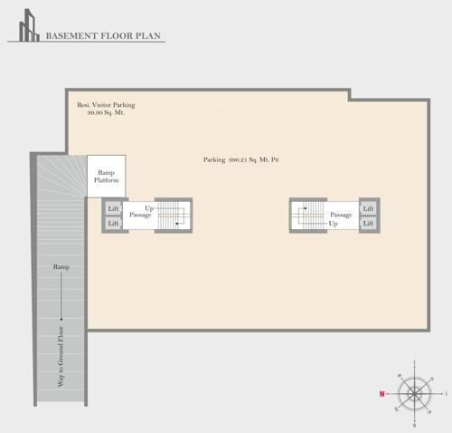 Block A And B Cluster Plan for Basement Floor afzal-enclave Block A And B Cluster Plan for Basement Floor
