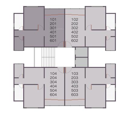 Meena Heights Cluster Plan from 1st to 6th Floor meena-heights Meena Heights Cluster Plan from 1st to 6th Floor