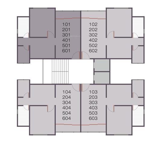  meena-heights Meena Heights Cluster Plan from 1st to 6th Floor