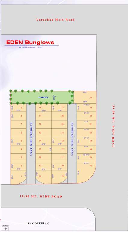  eden bunglows Layout Plan
