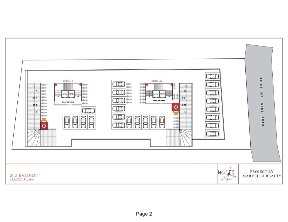  jewel heights Block A And Block B 2nd Basement Cluster Plan