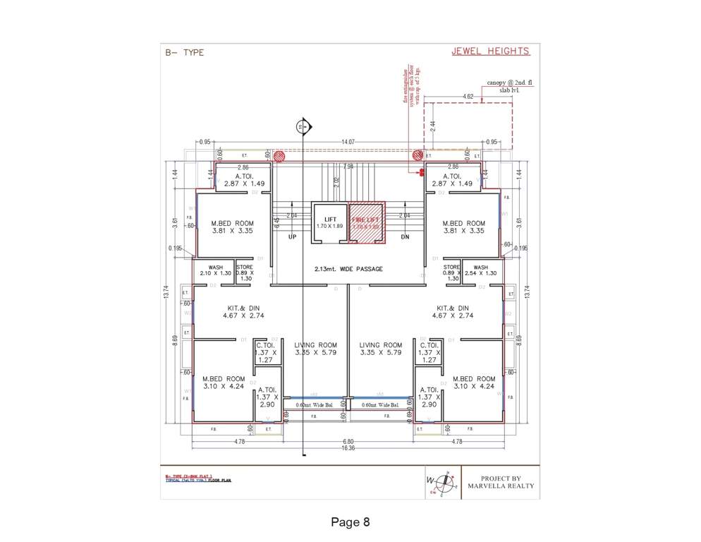  jewel heights Block B Cluster Plan from 1st to 11th Floor