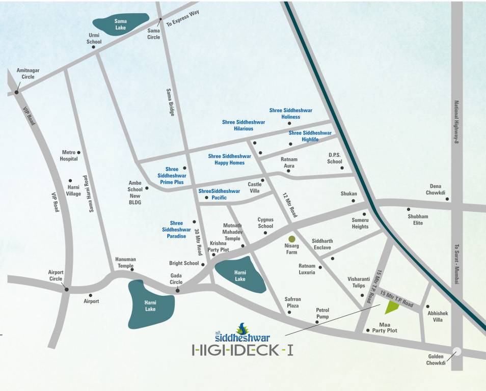 shree siddheshwar highdeck 1 Location Plan