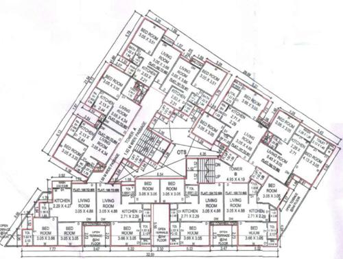 Block A And B Cluster Plan From 1st To 6th Floor fatima-heights Block A And B Cluster Plan From 1st To 6th Floor