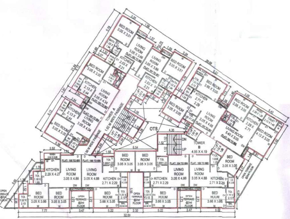  fatima heights Block A And B Cluster Plan From 1st To 6th Floor