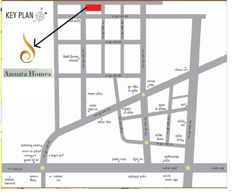  ananta homes Location Plan
