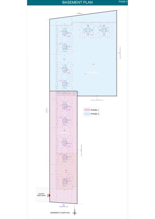  nature valley Block A, Block B, Block C, Block D, Block E Basement Cluster Plan