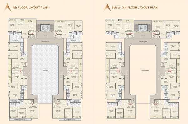  landmark Landmark Cluster Plan from 4th to 7th Floor