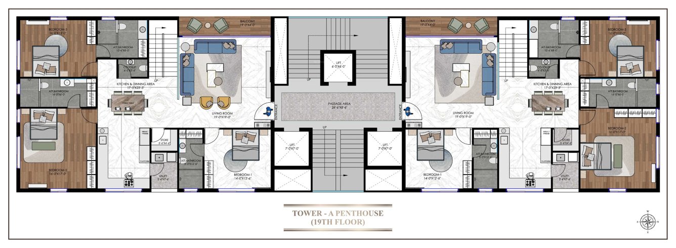  eronzza A Cluster Plan For 19th Floor