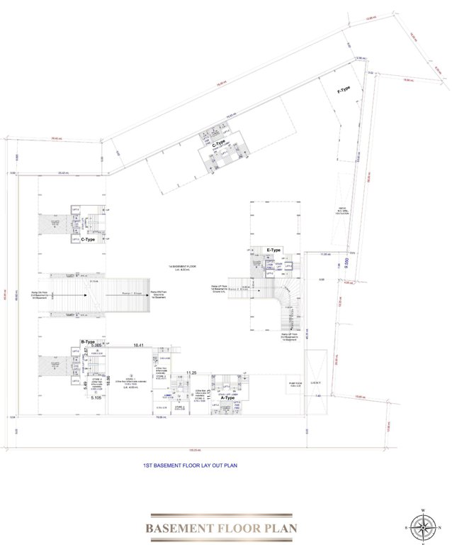  eronzza A To E Basement Cluster Plan