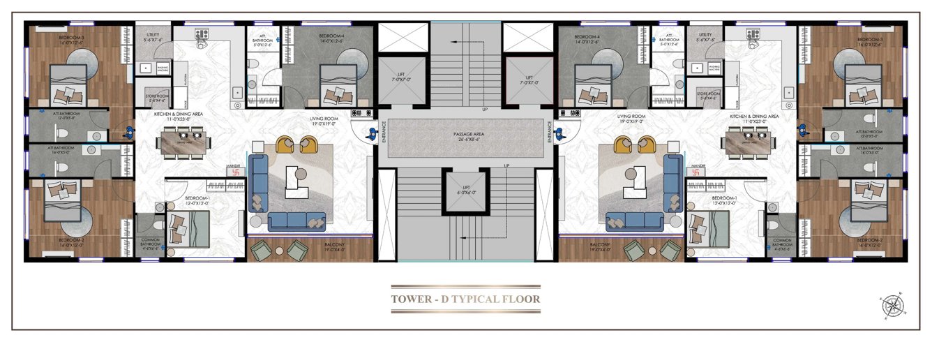  eronzza D Typical Cluster Plan