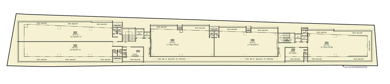  45 baner street 45 Baner Street Cluster Plan For 3rd Floor