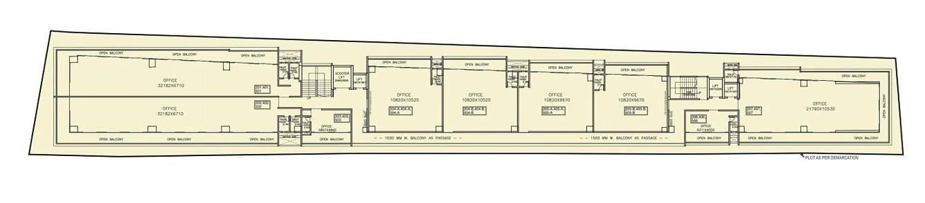  45 baner street 45 Baner Street Cluster Plan From 2nd, 4th To 5th Floor
