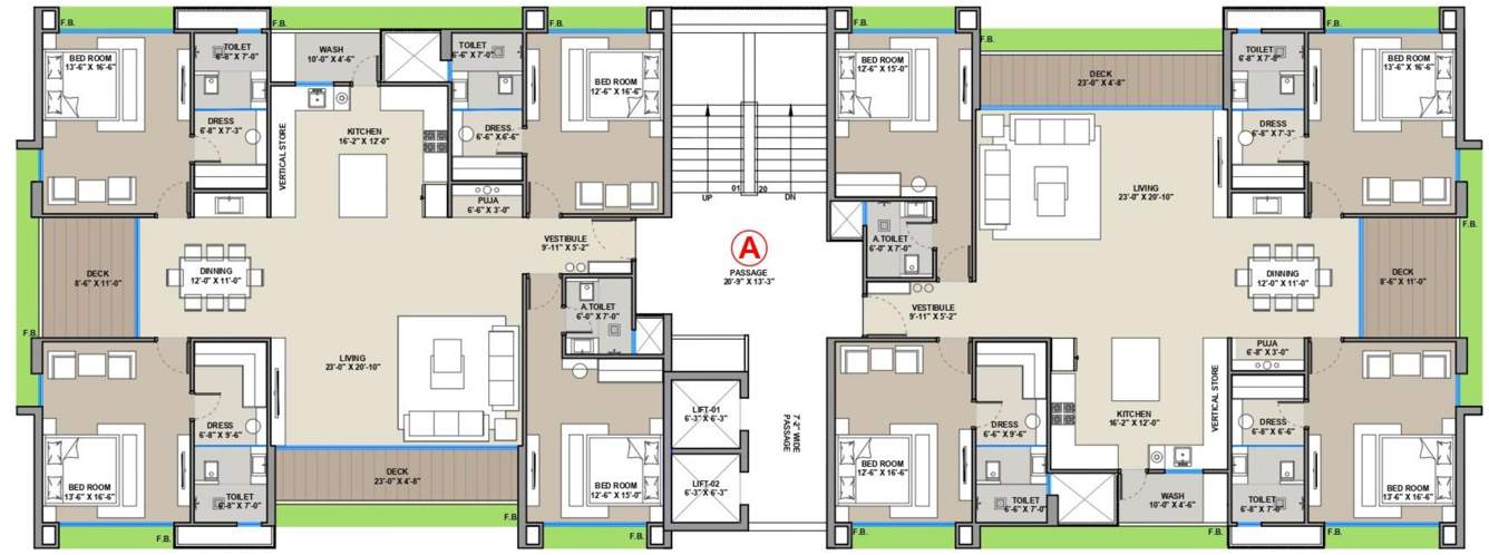  the lifestyle A Typical Cluster Plan