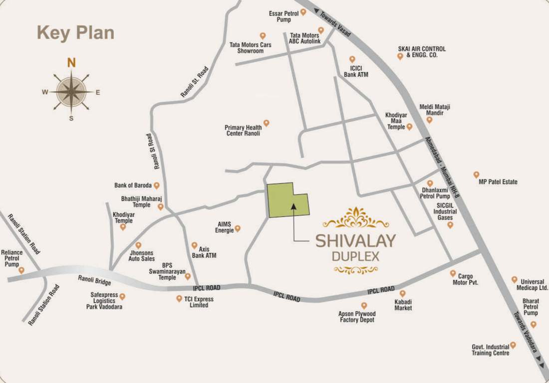  shivalay duplex Location Plan