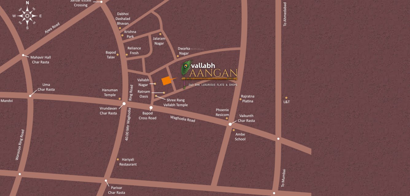  vallabh aangan Location Plan