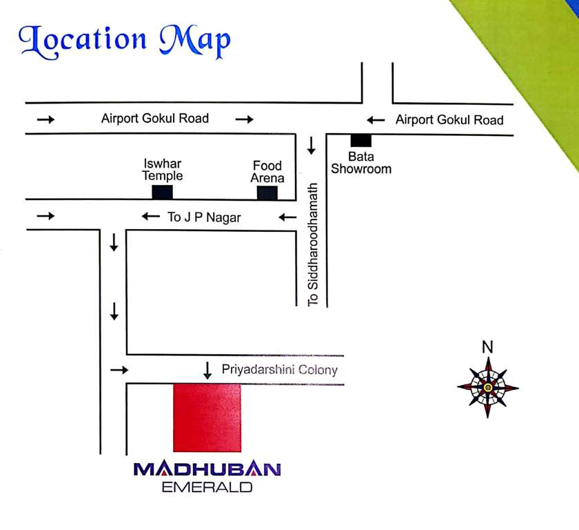  madhuban emerald Location Plan