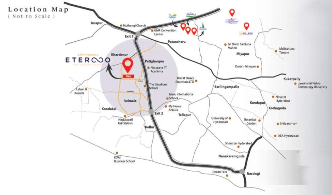  praveens eterno Location Plan