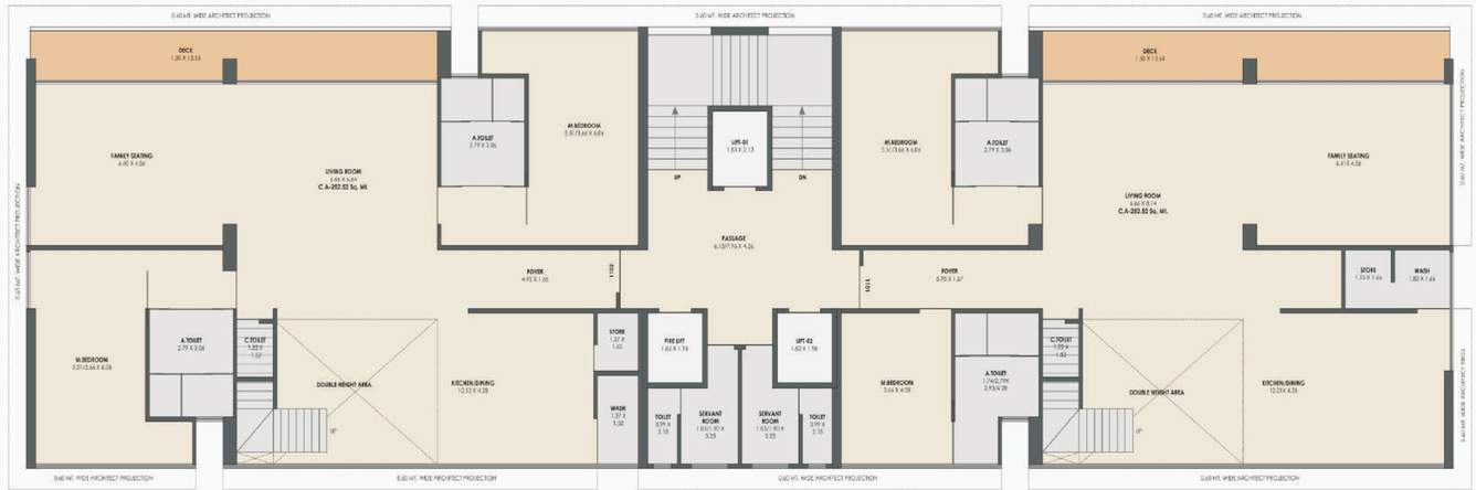  kalp residency Wing A Cluster Plan For 11th Floor
