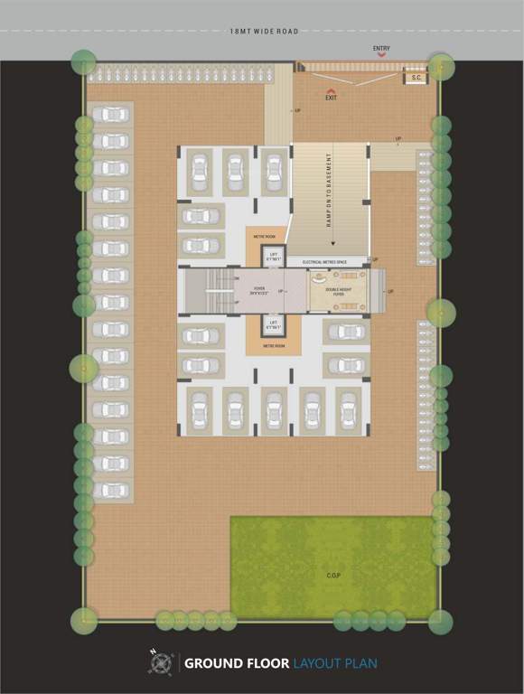  prince avenue Prince Avenue Cluster Plan for ground Floor