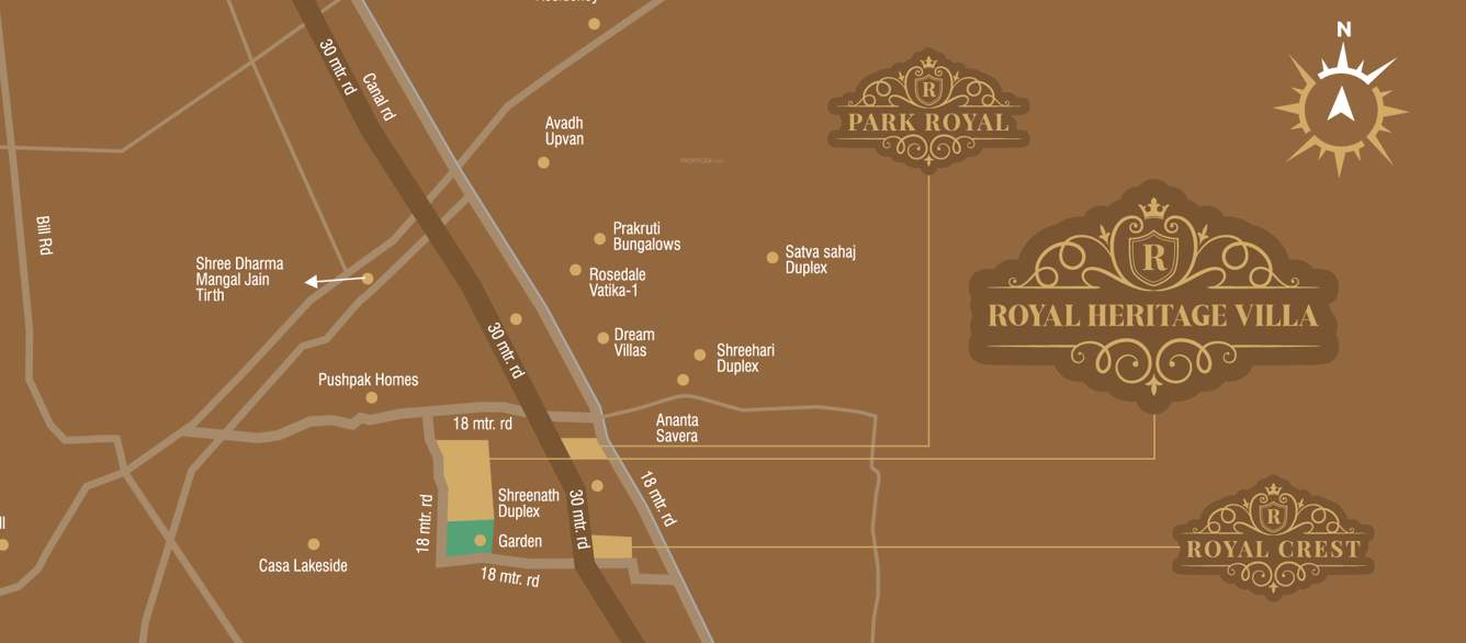  royal heritage villa Location Plan