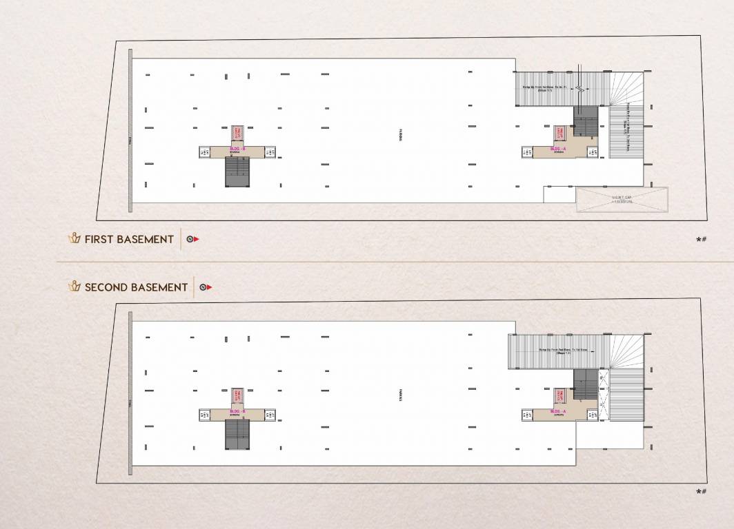  the majesty Block A And Block B Basement Cluster Plan