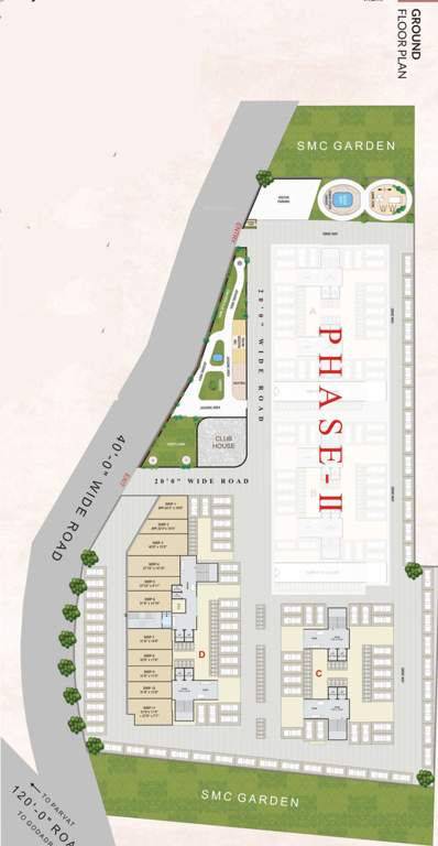  anjani nandan town C To D Cluster Plan For Ground Floor