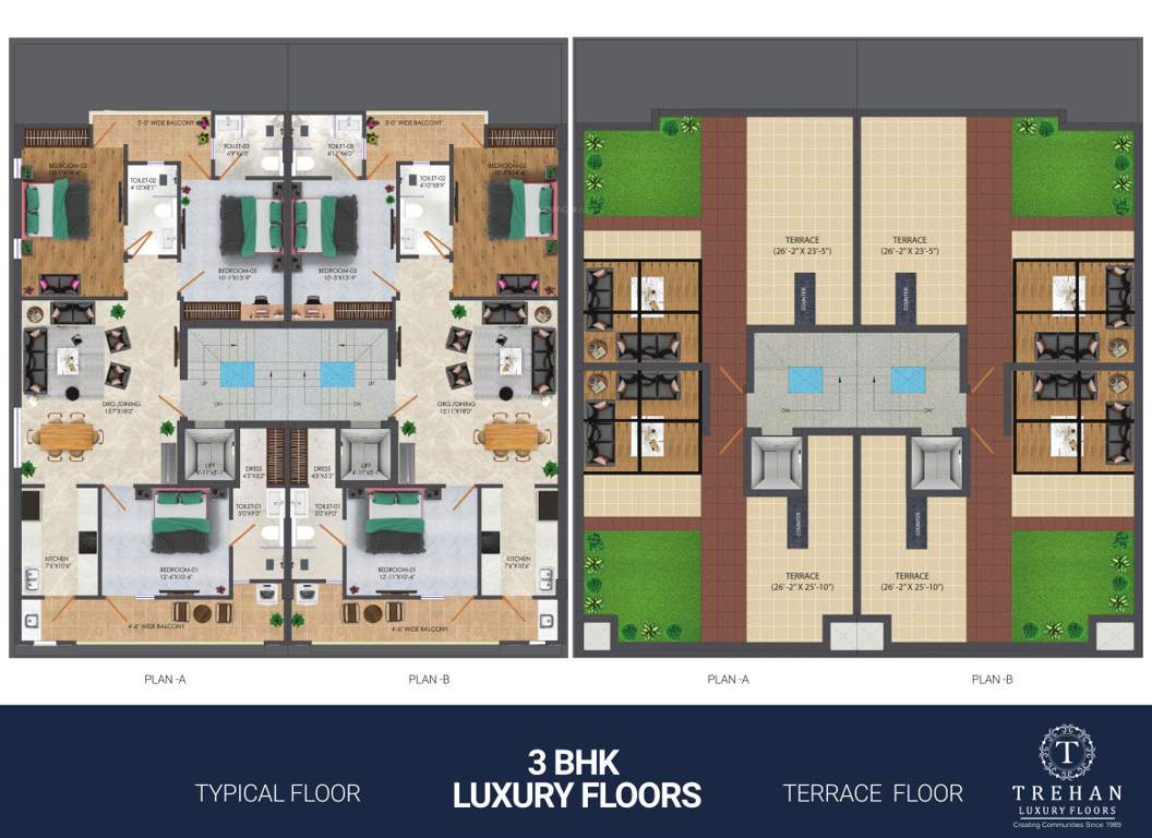  71 builder floor 71 Builder floor Cluster Plan