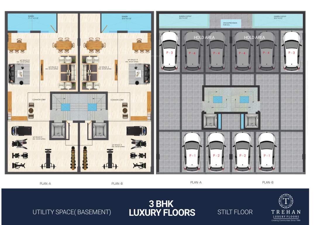  71 builder floor 71 Builder floor Cluster Plan
