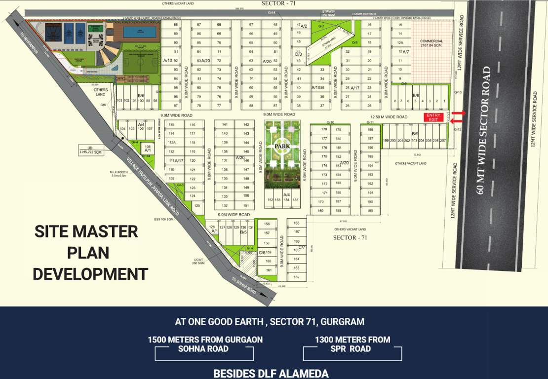  71 builder floor Layout Plan