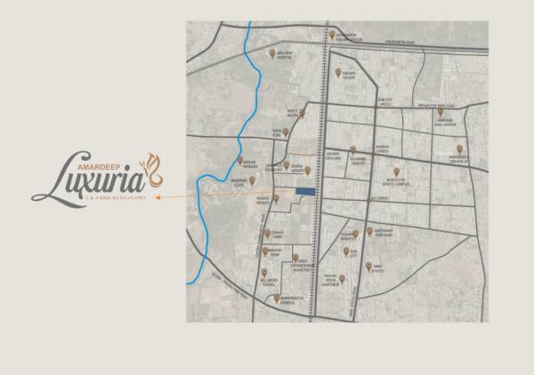 Location Plan amardeep-luxuria Location Plan