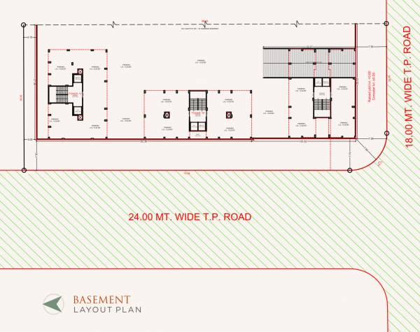  prayosha-orchid Block A,B & C Basement Floor Cluster Plan