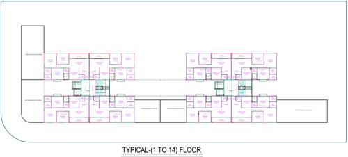  star-city-iii Tower A To B Cluster Plan From 1st To 14th Floor