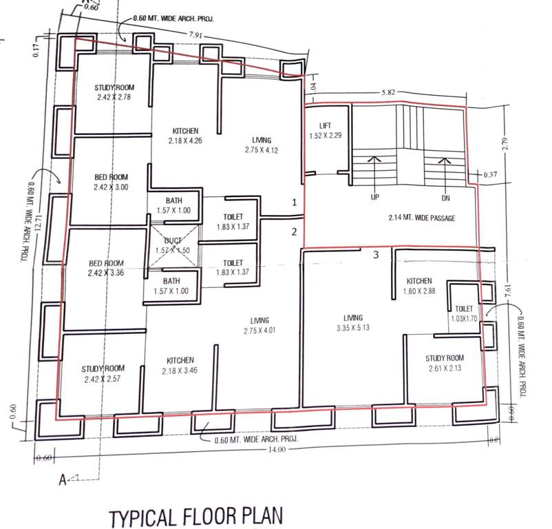  quba heights Quba Heights Typical Cluster Plan