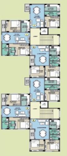  the-golden-palm Block B And C Cluster Plan from 1st to 4th Floor
