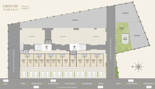  shivalay-luxuria A To B Cluster Plan For Ground Floor