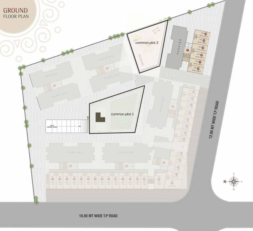shivkunj residency block e Block E Cluster Plan For Ground Floor
