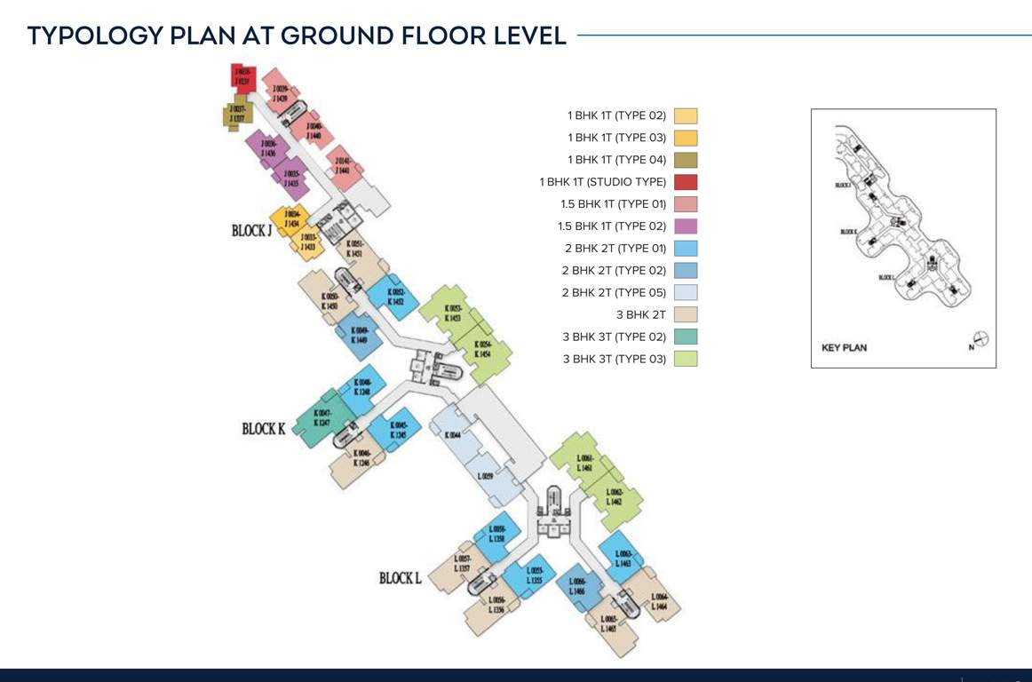  ivory phase 2 at brigade orchards J, K, L Cluster Plan For Ground Floor