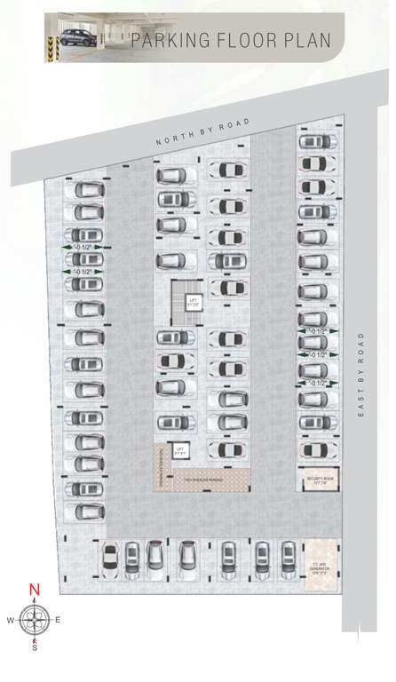  ruthanvi paradise Ruthanvi Paradise Cluster Plan for ground Floor