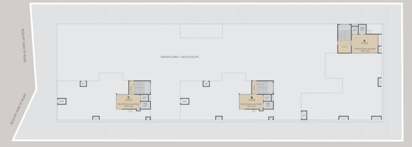 eminence Block A,B,C Cluster Plan For Ground Floor