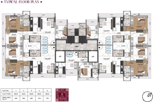  palazzo Sanghvi Palazzo Cluster Plan