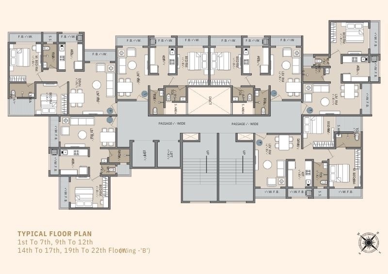  gunjai darshan Building No 2 Wing B Cluster Plan