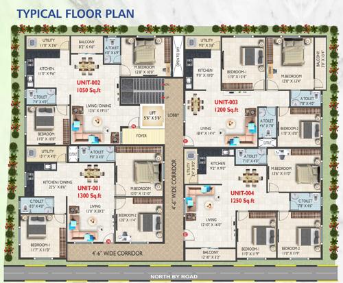  r-r-pearl R R Pearl Cluster Plan from 1st to 5th Floor