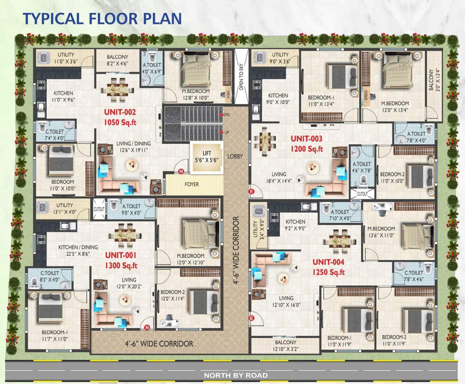  r r pearl R R Pearl Cluster Plan from 1st to 5th Floor