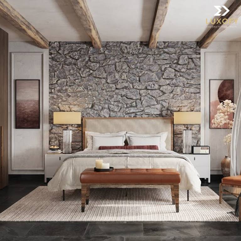  villa azul estilo Bedroom