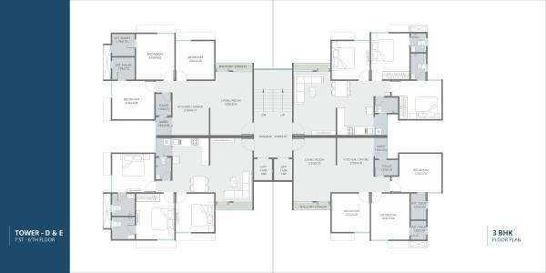  skyline Block D And E Cluster Plan from 1st to 6th Floor