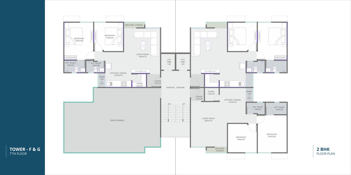  skyline Block F And G Cluster Plan for 7th Floor