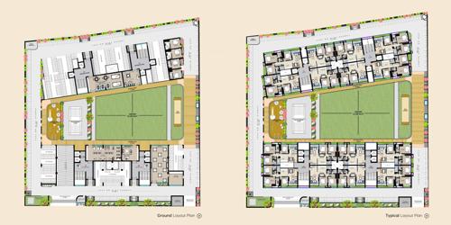  the-grand-ultima Block A To D Cluster Plan for ground To Typical Floor
